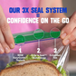 Sacs de conservation Ziploc format sandwich – Lot de 125, 16,5 cm x 14,9 cm – 750 ml