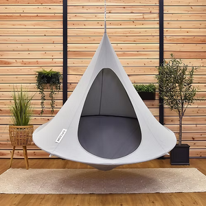 Vivere Double Cacoon Hanging Chair – 2-Person Hammock Pod Indoor & Outdoor