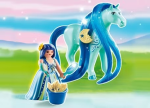 Playmobil Princess Bluebell With Hairdressing Horse 6169