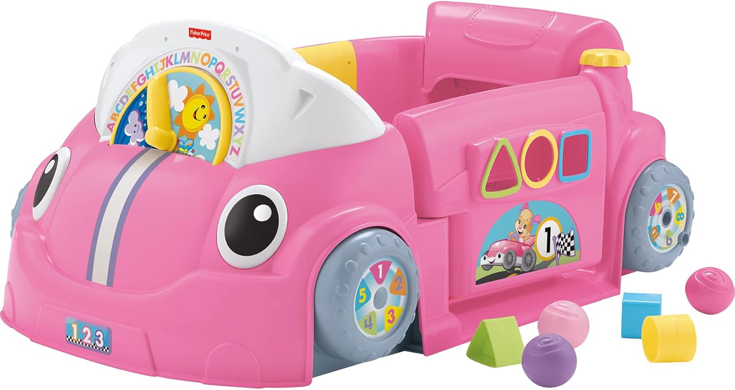 Fisher-Price Laugh & Learn Smart Stages Crawl Around Car Baby Learning Toy DJD10 image 0
