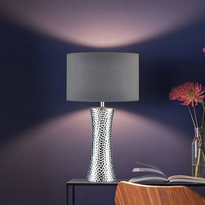 Bokara Hammered Effect Ceramic Table Lamp image 0