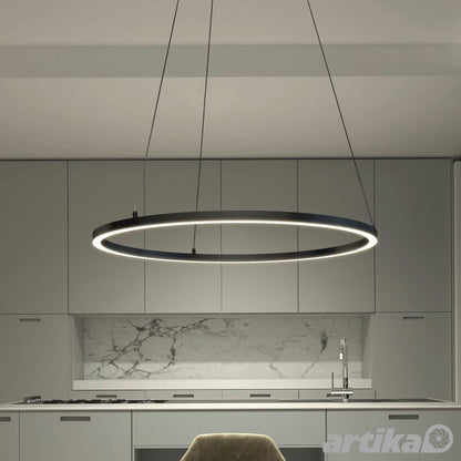 Artika Novato RGBW 28" (71Cm) 240V Pendant in Black image 0