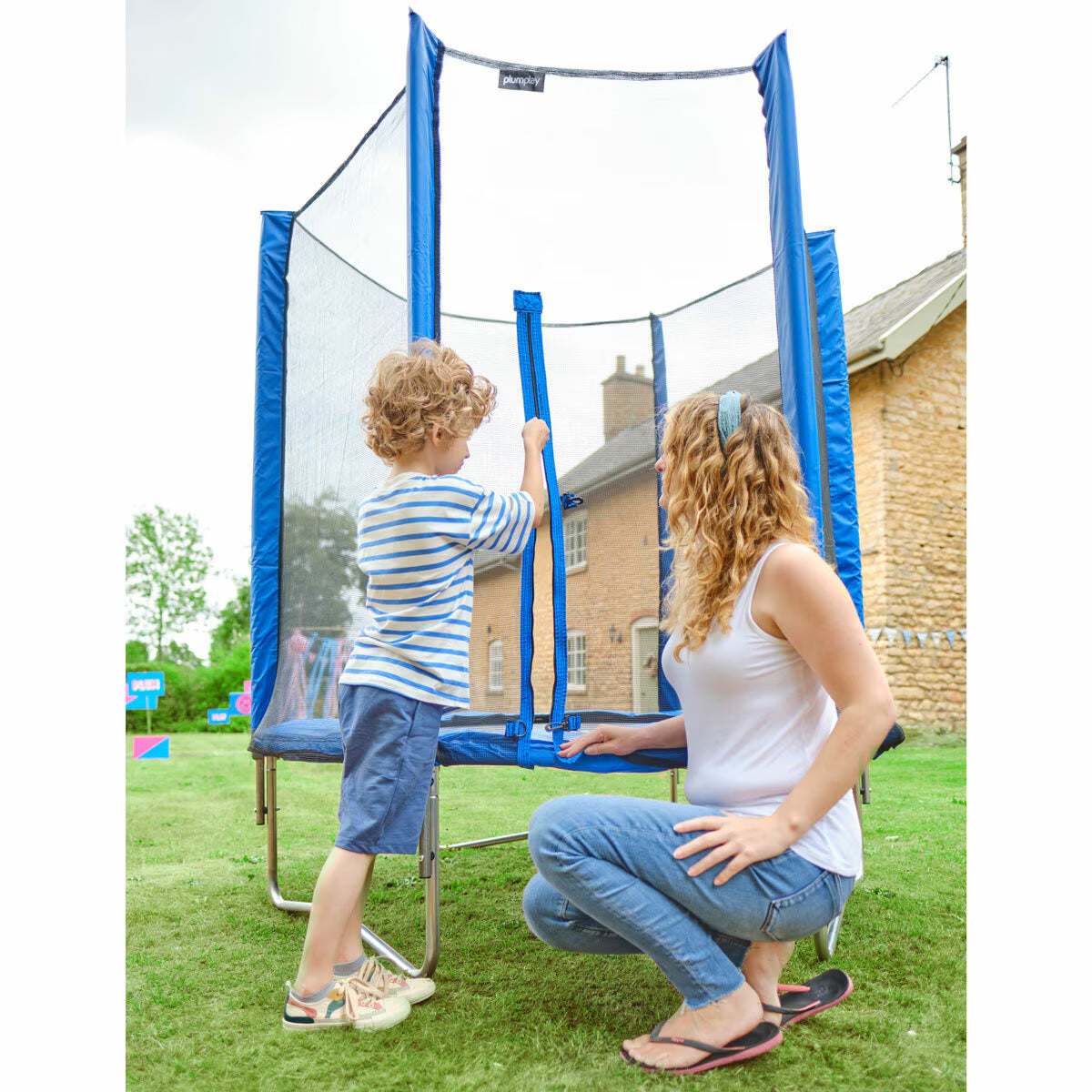 Plum 6Ft Springsafe Trampoline in Blue