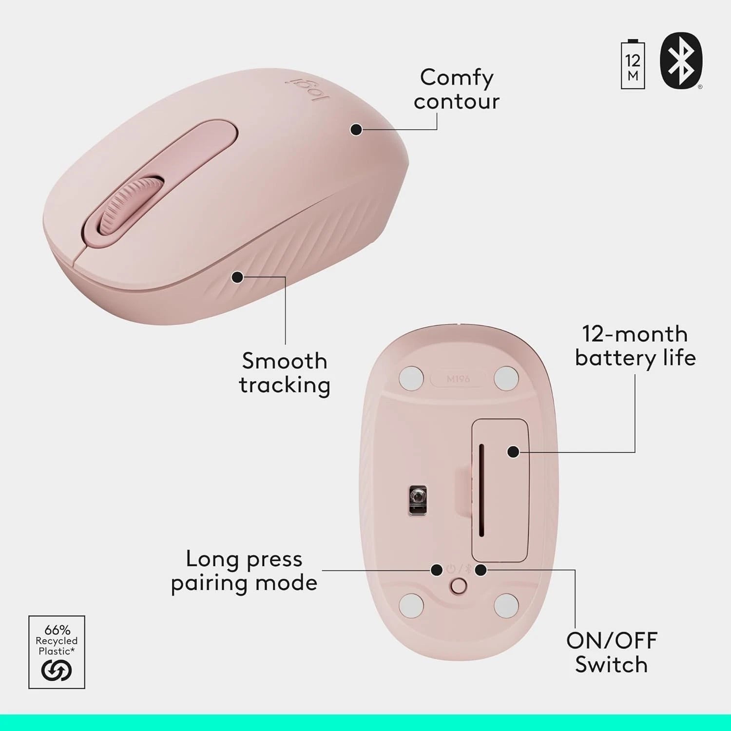 Logitech MK250 Bluetooth Wireless Mouse and Keyboard Combo Compact Keyboard image 17