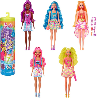 Barbie Color Reveal Doll Neon Tie-Dye Series image 0