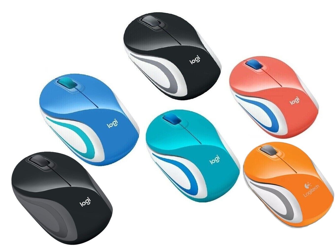 Logitech - Mini Wireless Optical Ambidextrous Mouse M187 image 0