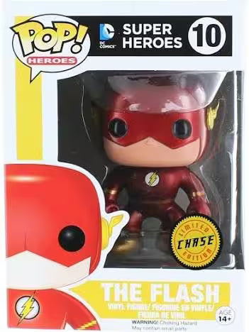 Funko Pop! The Flash #2248 | DC Super Heroes  Metallic Chase Funko Exclusive Vinyl Collectible Figure