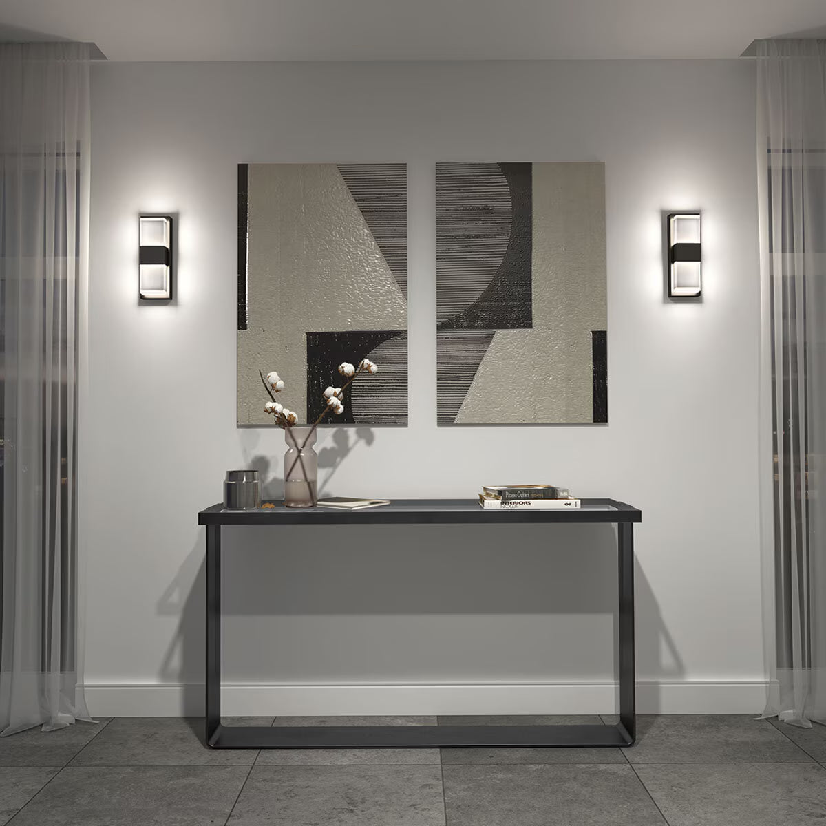 Artika Mazza Frosted Outdoor/Indoor LED Light in Black image 2