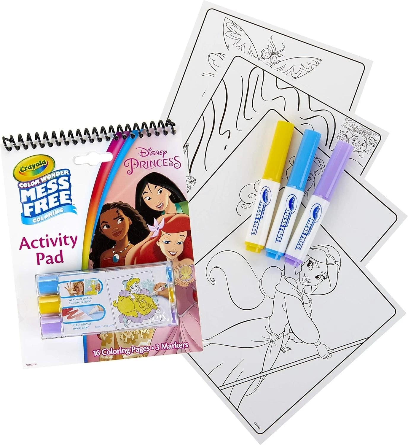Crayola Colour Wonder Mess-Free Colouring Book Set with 3 Markers image 2