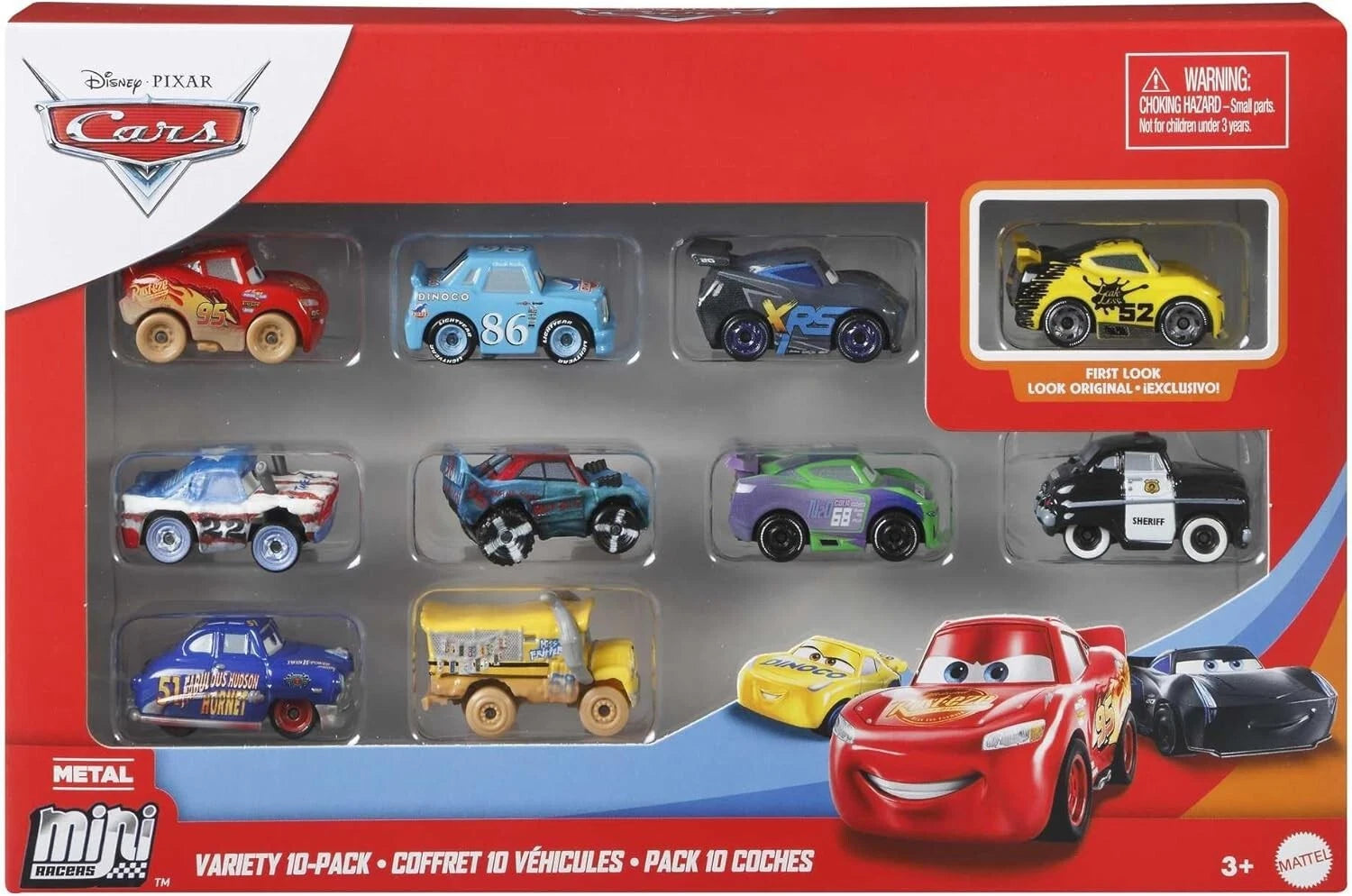 Mattel Disney & Pixar Cars Die Cast Mini Racers 10 Pack, Styles May Vary image 4