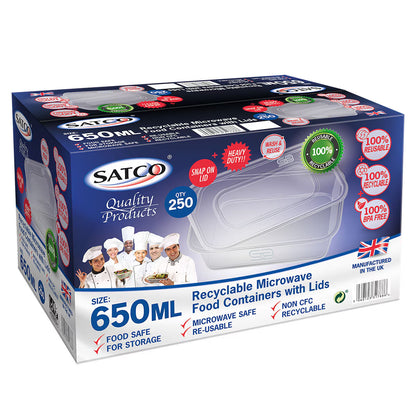 SATCO Plastic Takeaway Containers, 250 X 650Ml image 0