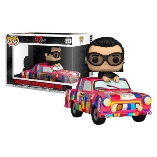 Funko Pop! Ride Super Deluxe: U2 - Achtung Baby Car with Bono Vinyl Figure #293 image 0