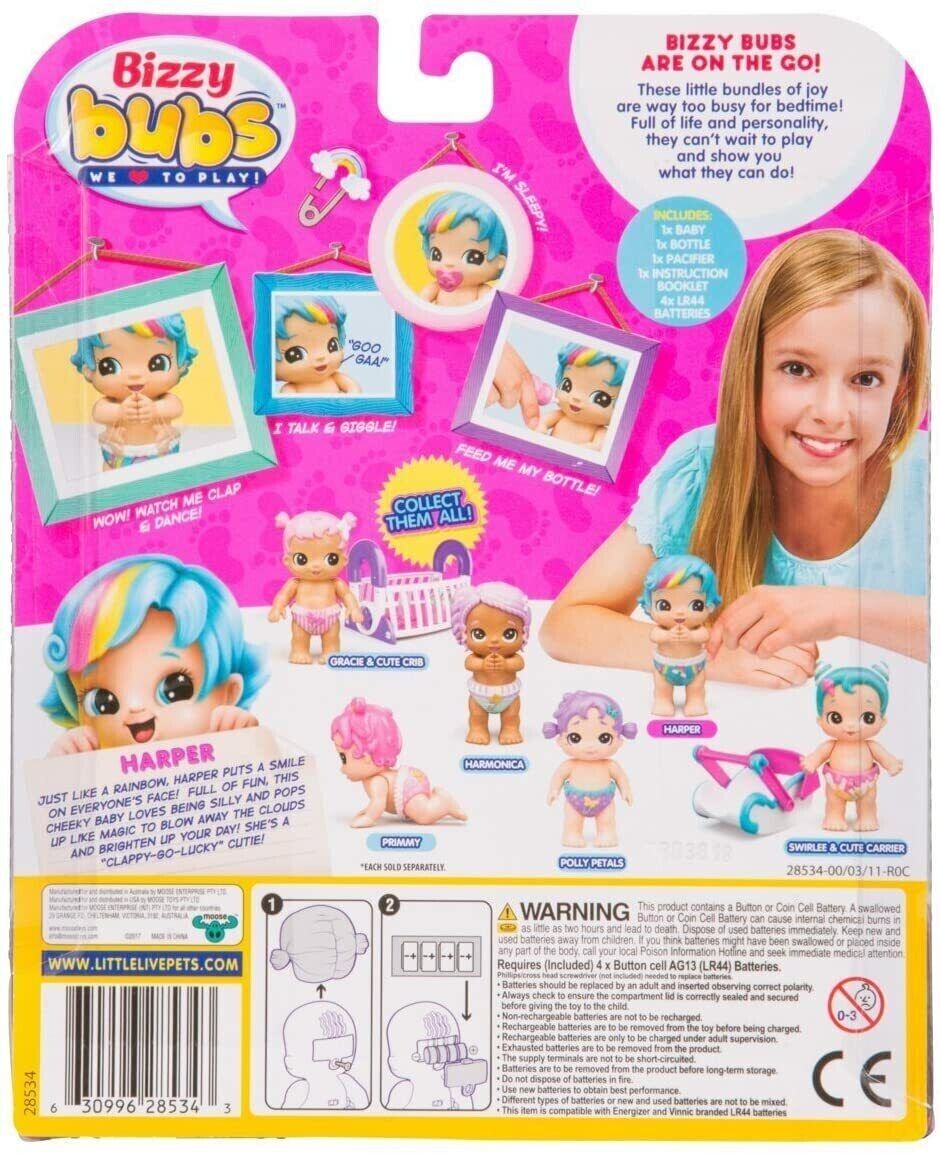 Little Live Bizzy Bubs Clap Baby Harper image 4
