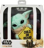 Star Wars Grogu Baby Yoda The Child On Board Plush Hanging Sign image 0
