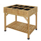 Vegtrug Cedar Wood 80Cm 8 Pocket Herb Garden Planter image 1