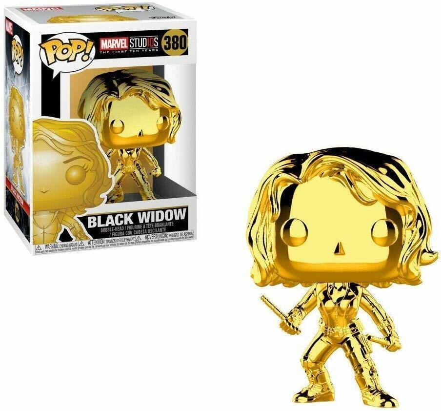 Funko POP! Marvel Studios 10 Black Widow Chrome #380 image 0