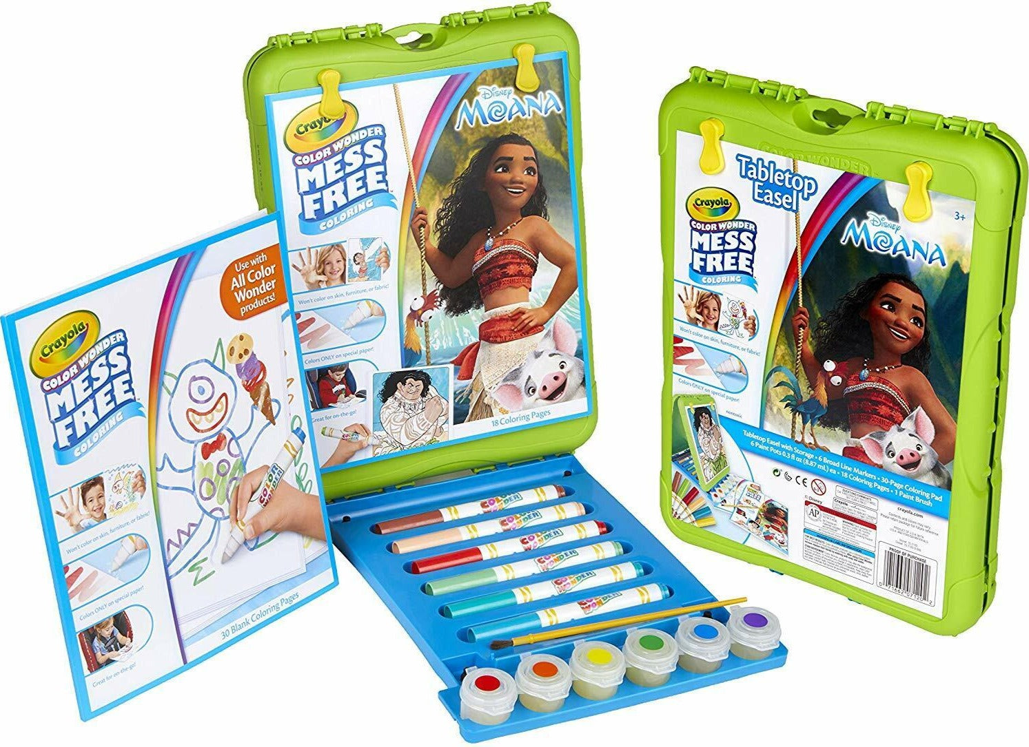 Crayola Disney Moana Tabletop Easel Kit +  Refill Book image 0