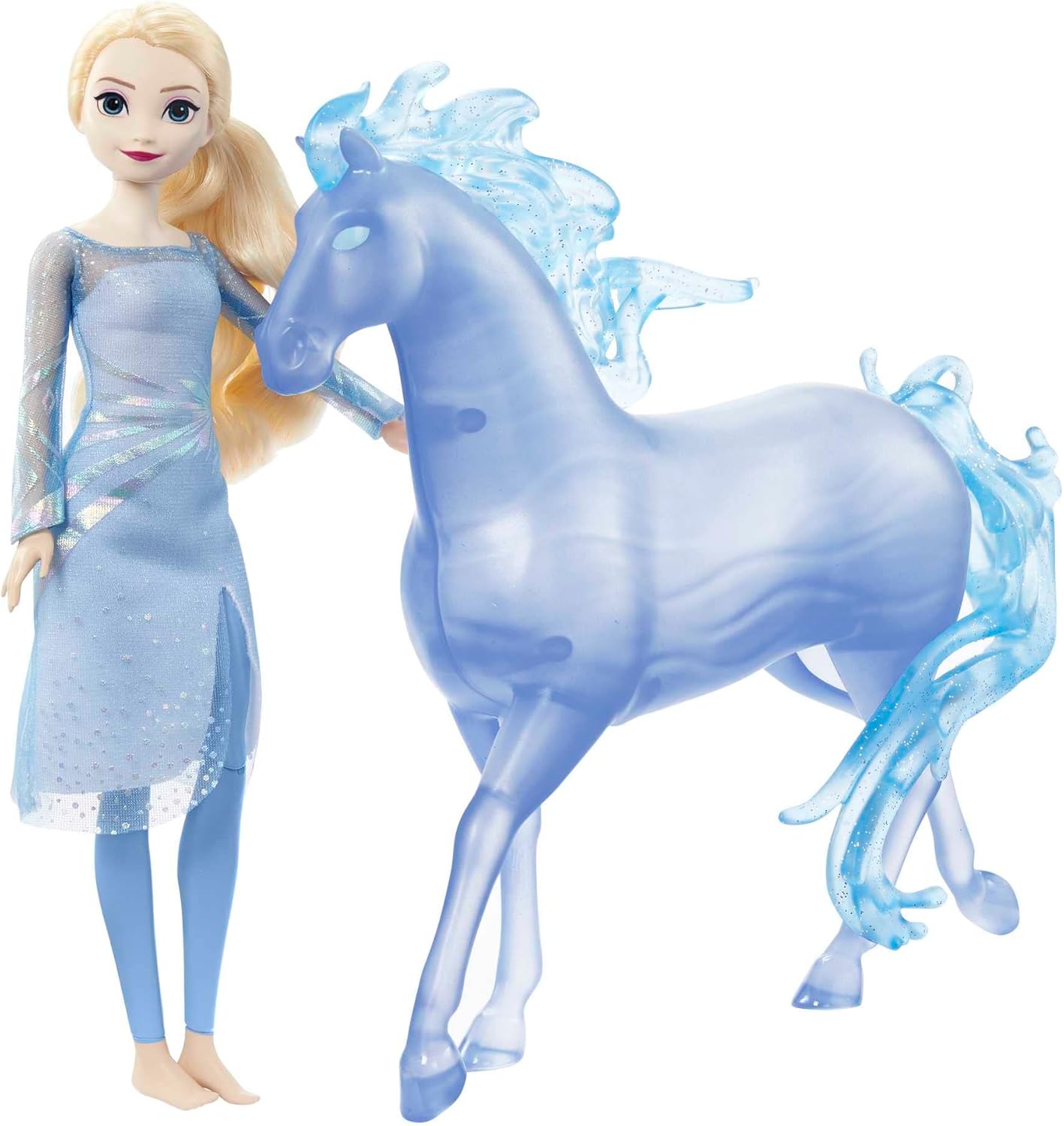Disney Frozen Elsa Fashion Doll and Horse-Shaped Water Nokk Figure image 4
