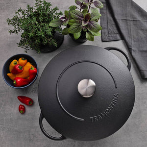 Tramontina Enameled Cast Iron Wok, 32Cm / 5.0L image 2