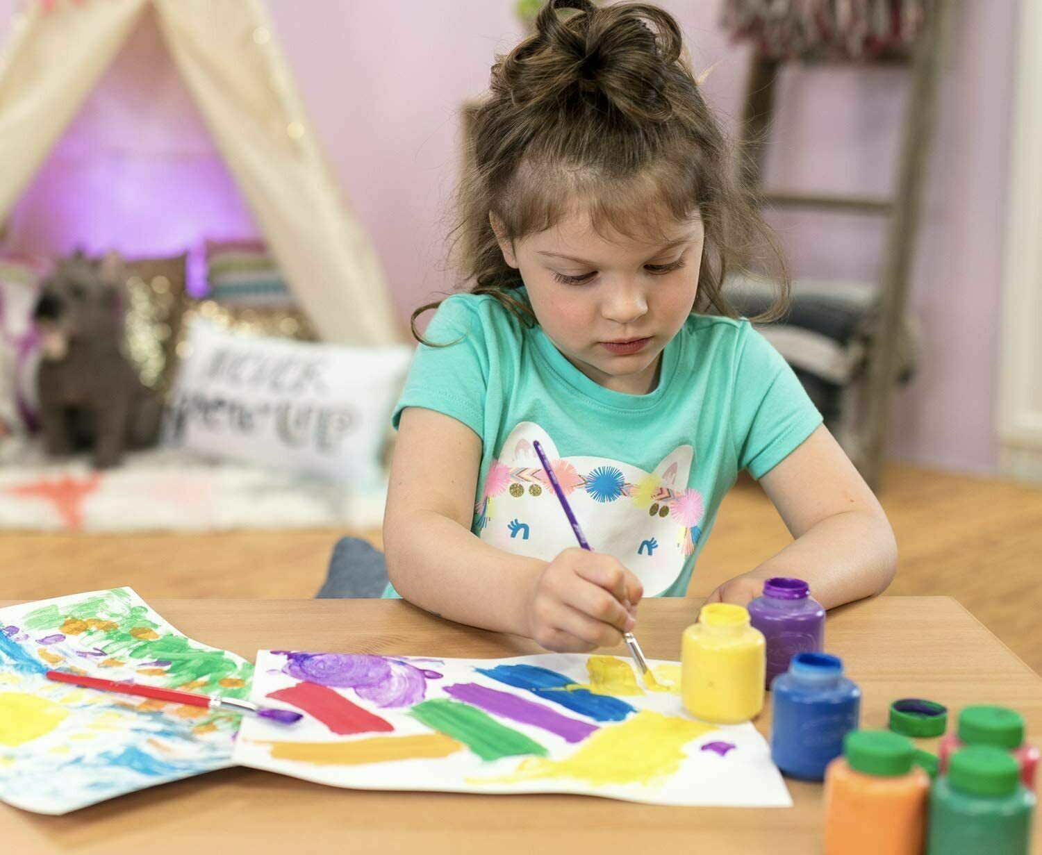 Crayola Washable Paint Scented Silly Scents, Kids Paint, , 6 Count 54-2392 NEW image 1