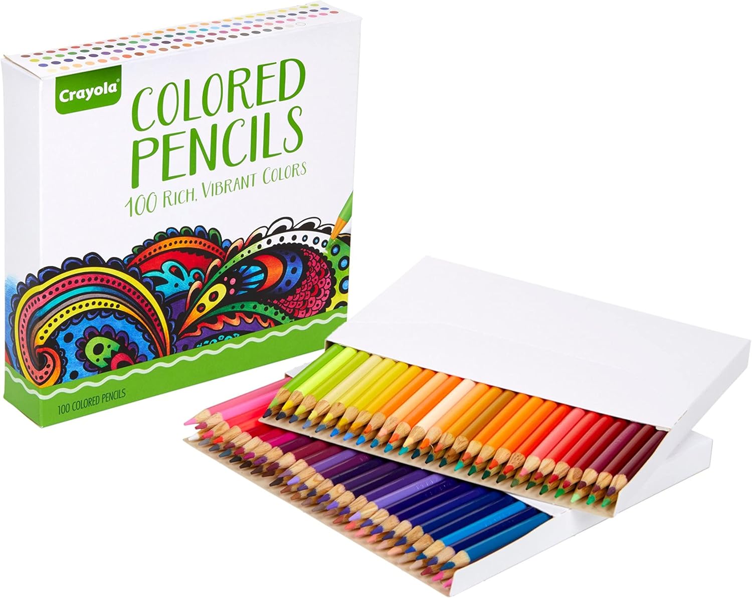 Crayola Coloured Pencil Set (100ct), Premium Colouring Pencils image 0