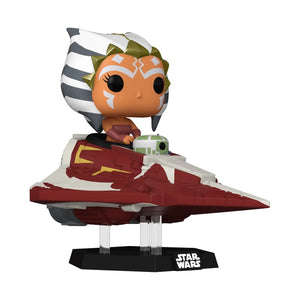 Funko Pop! Ride Super Deluxe Star Wars - Ahsoka Tano in Delta 7 Jedi Starfighter image 1