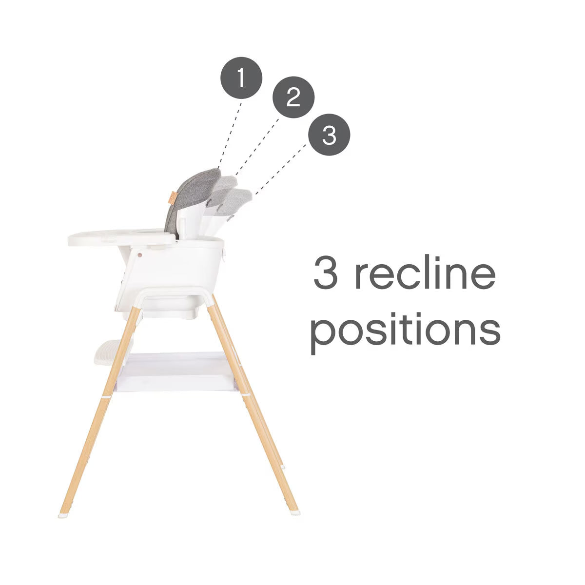 Tutti Bambini Nova Evolutionary Highchair in White image 4