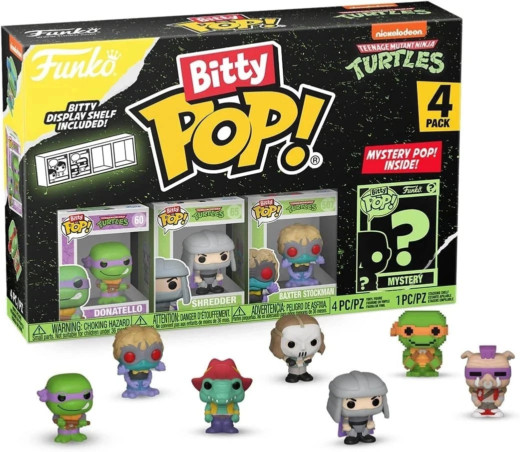 Funko Bitty POP! TMNT 4-Pack - Donatello, Shredder, Baxter Stockman + Mystery image 4