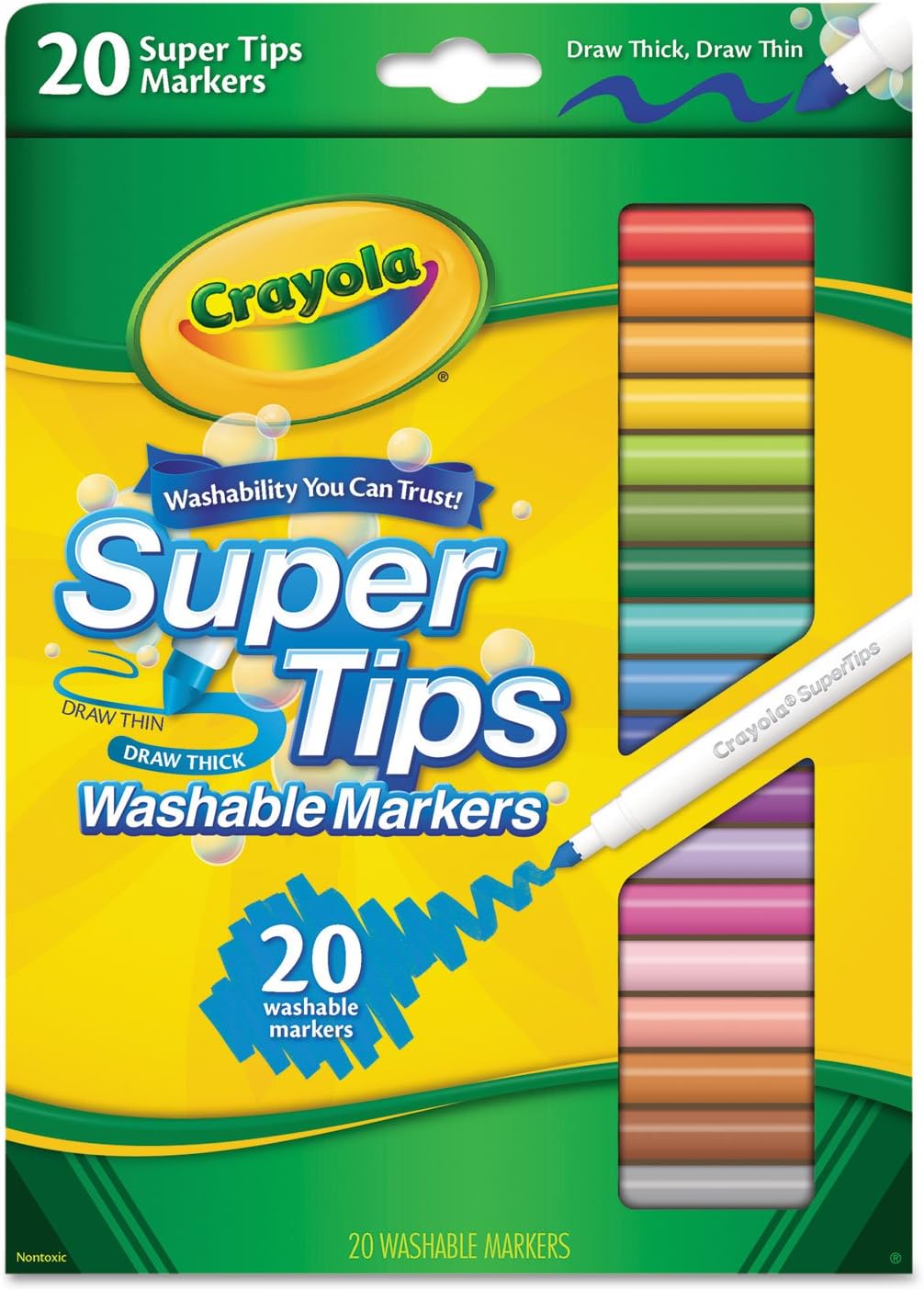 Crayola Super Tips Markers School Supplies 20-Colours image 0