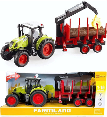 Camion tracteur Big Daddy Farm en 2 pièces avec sons et accessoires