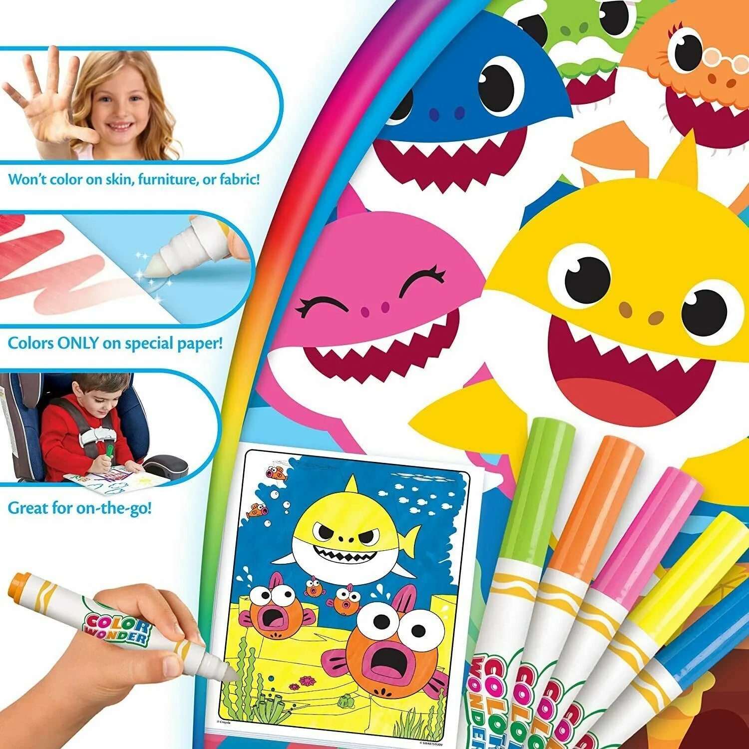 Crayola Baby Shark's Color Wonder image 4