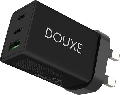 USB C Charger Plug (Parvus 67W), PPS 3-Port Fast Compact USB C Charger, Gan Charger for Macbook Pro/Air, Galaxys21/S22, Dell XPS, Iphone 14 and More