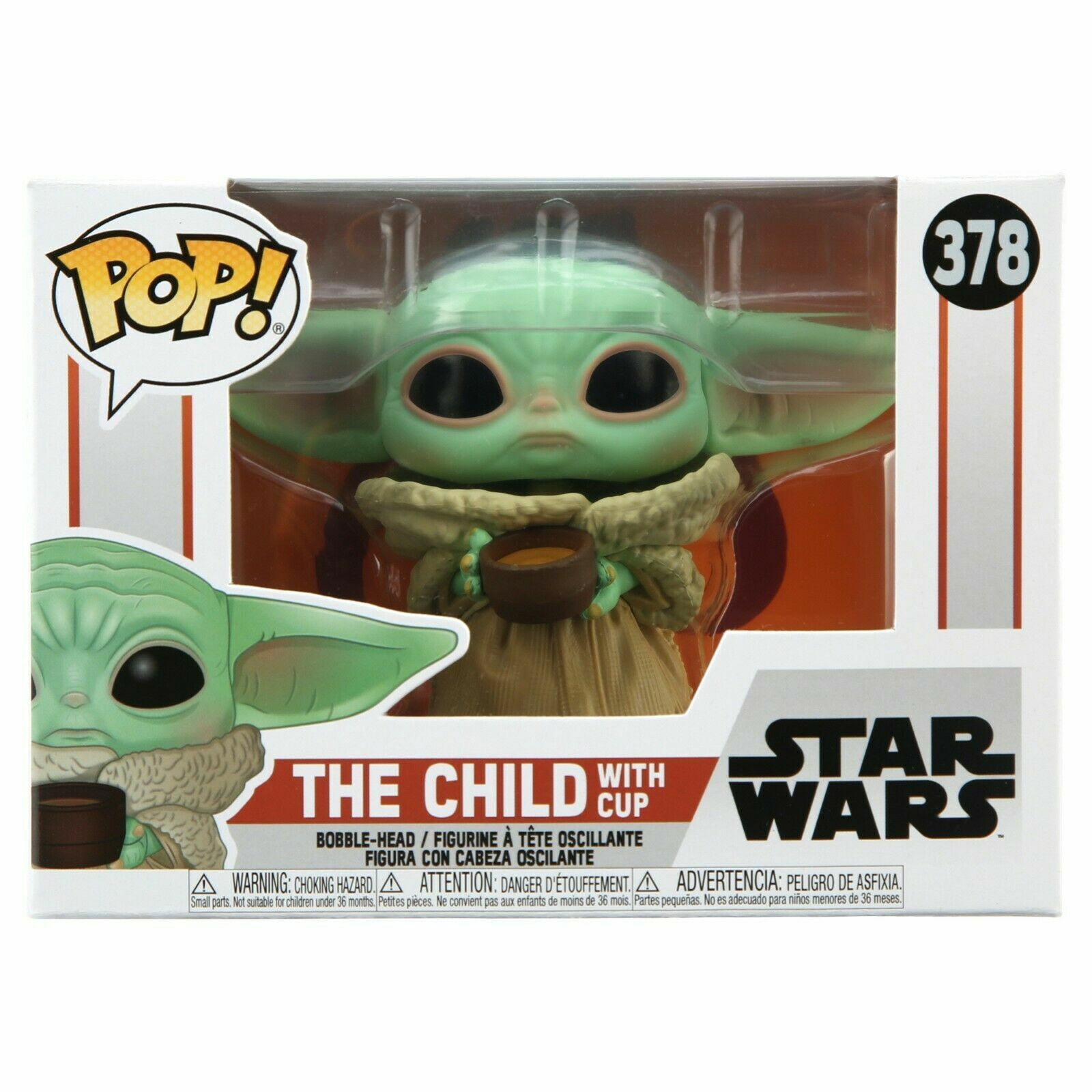 Funko Pop Vinyl Star Wars Mandalorian The Child With Cup #378 image 0