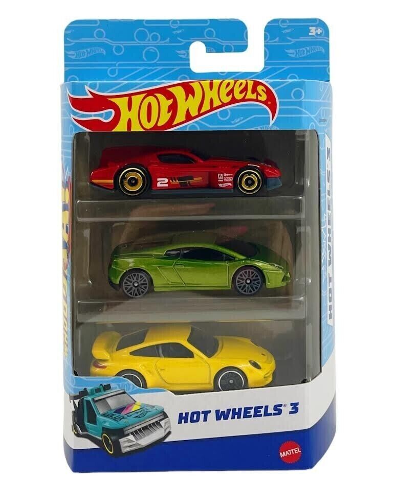Hot Wheels 3-Car Pack, Styles May Vary image 1
