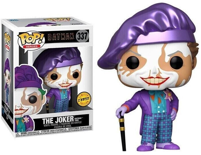 Funko Pop! CHASE Heroes: Batman 1989-Joker with Hat #337 image 0