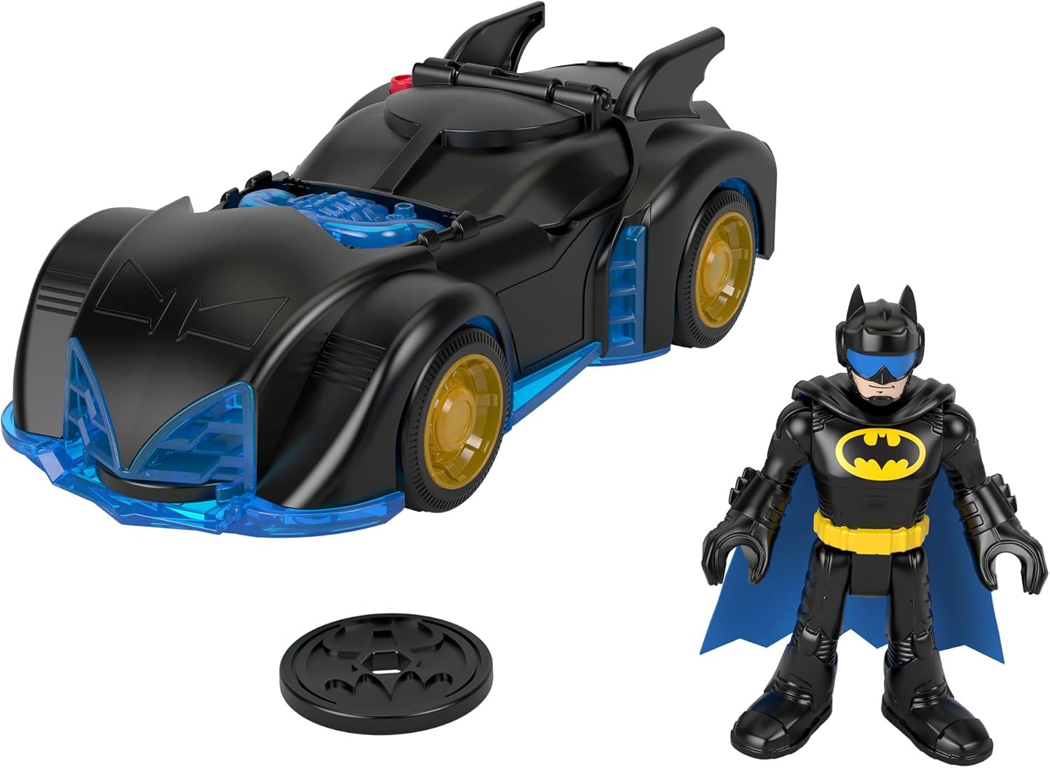 Fisher-Price Imaginext Batman Shake‑Spin Batmobile Playset with Poseable Figure image 0