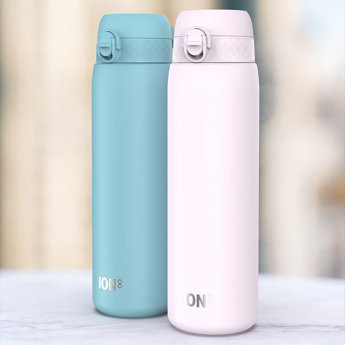 Ion8 Stainless Steel 1.2L Water Bottle, 2 Pack image 0