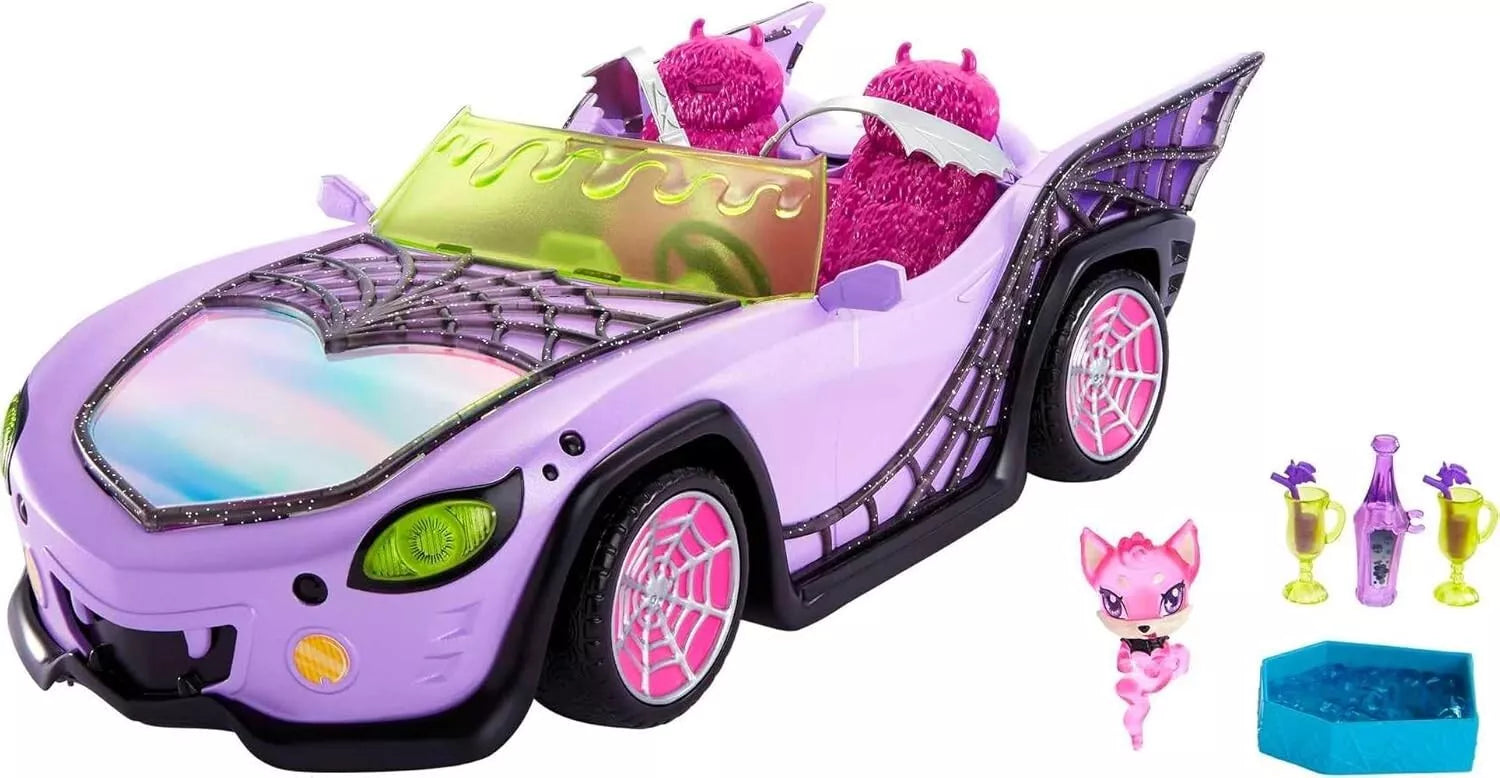 Monster High Ghoul Mobile Toy Car with Pet and Cooler image 0