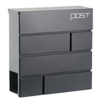 Phoenix Estilo Top Loading Letter Box MB0121KA in Graphite Grey with Key Lock image 0