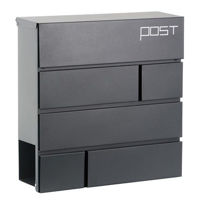 Phoenix Estilo Top Loading Letter Box MB0121KA in Graphite Grey with Key Lock image 0