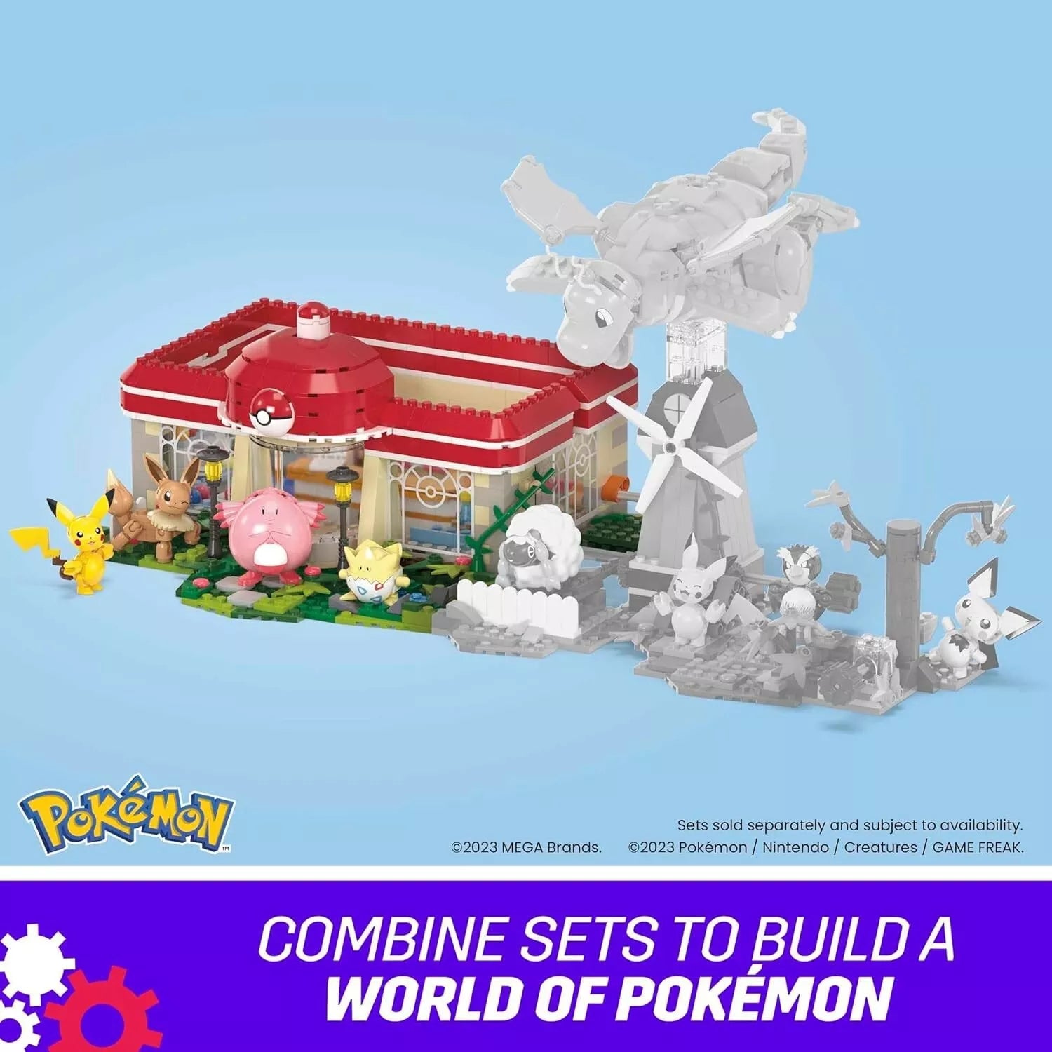 MEGA Pokémon Building Toys Set Forest Pokémon Center image 5
