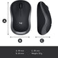 Logitech M185 Wireless Mouse Grey image 8