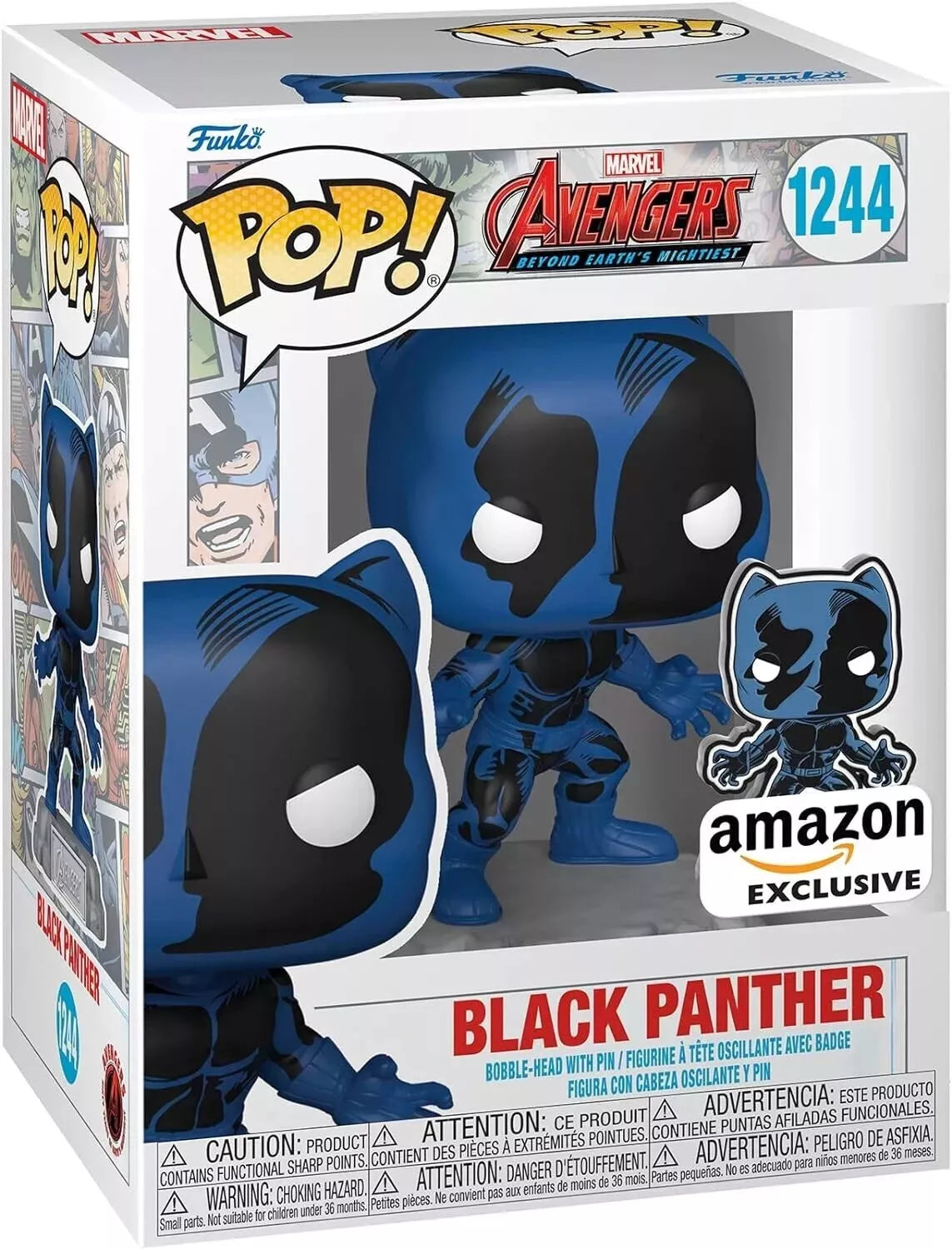 Funko Pop! & Pin: The Avengers: - 60th Anniversary, Black Panther with Pin image 0