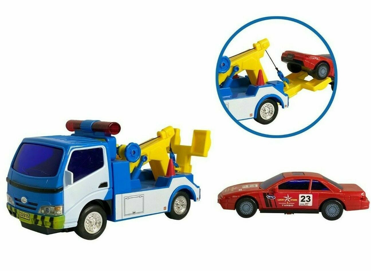 Big Daddy Police Wrecker Truck And Toy Car image 0