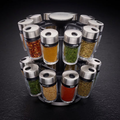 Cole & Mason 20 Jar Filled Spice Rack Carousel image 0