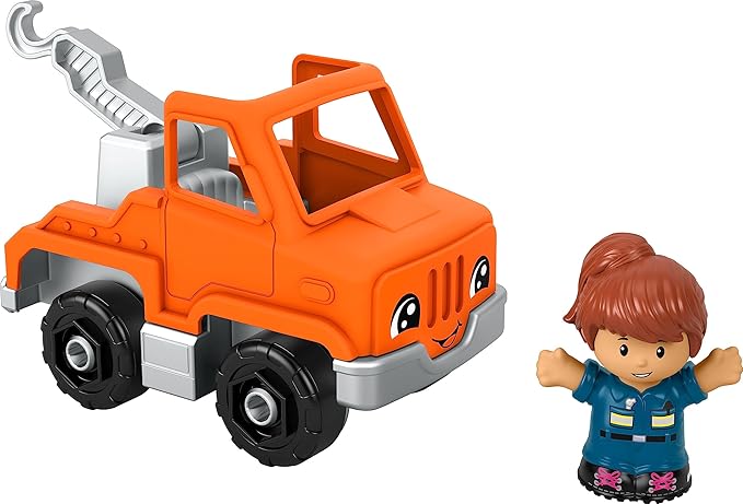 Fisher-Price Little People Toy Help and Go Tow Truck and Figure image 0