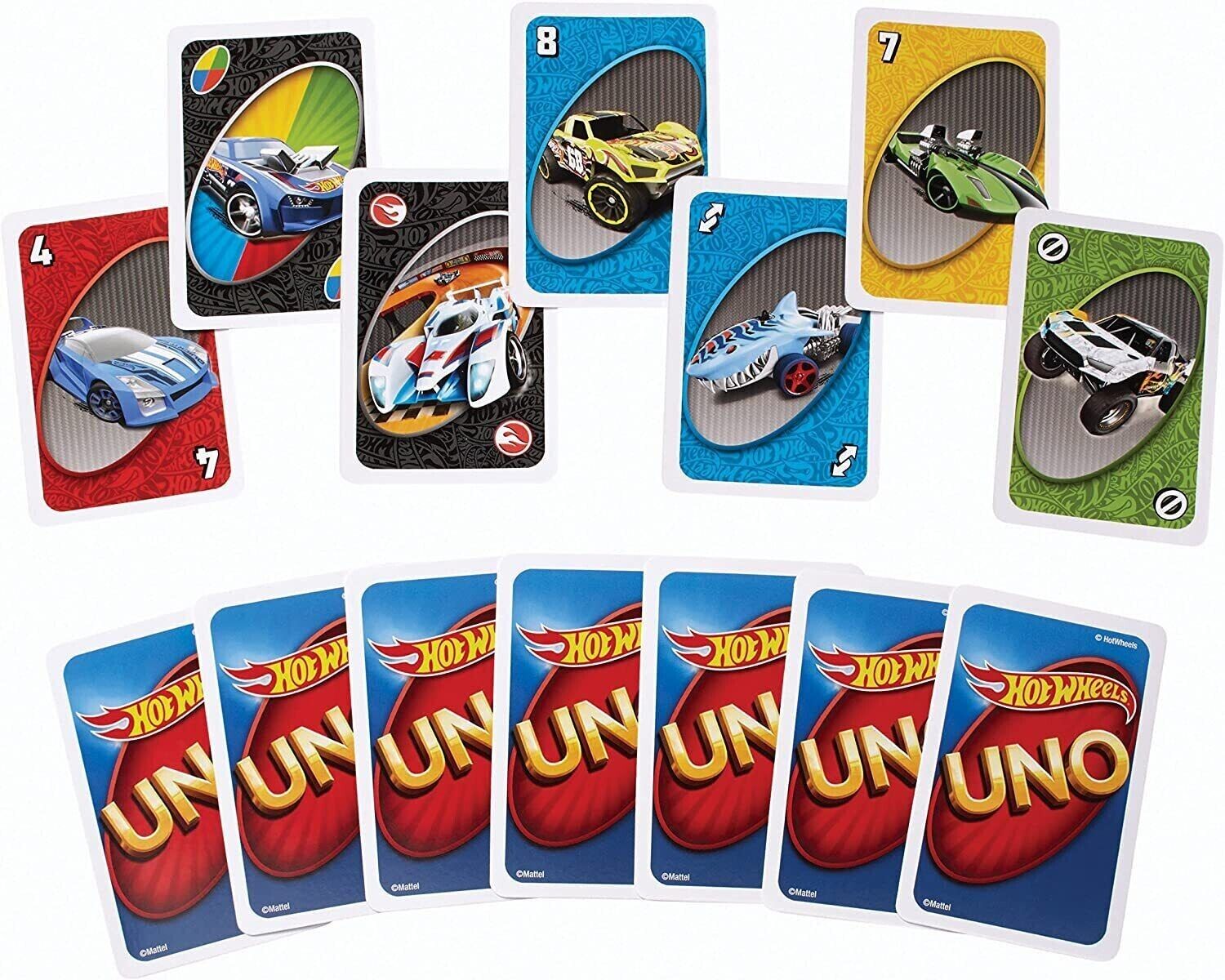 UNO Hot Wheels Graphics Card Game image 2