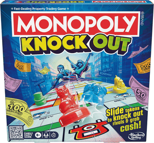 Monopoly Knockout Family Party Game – 2‑8 Players, 20‑Minute Play image 0