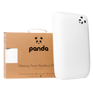 Panda Memory Foam Pillow with Bamboo Cover image 0