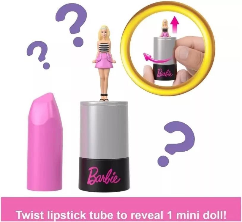 Mini BarbieLand Fashionistas Dolls in Lipstick Tube image 3
